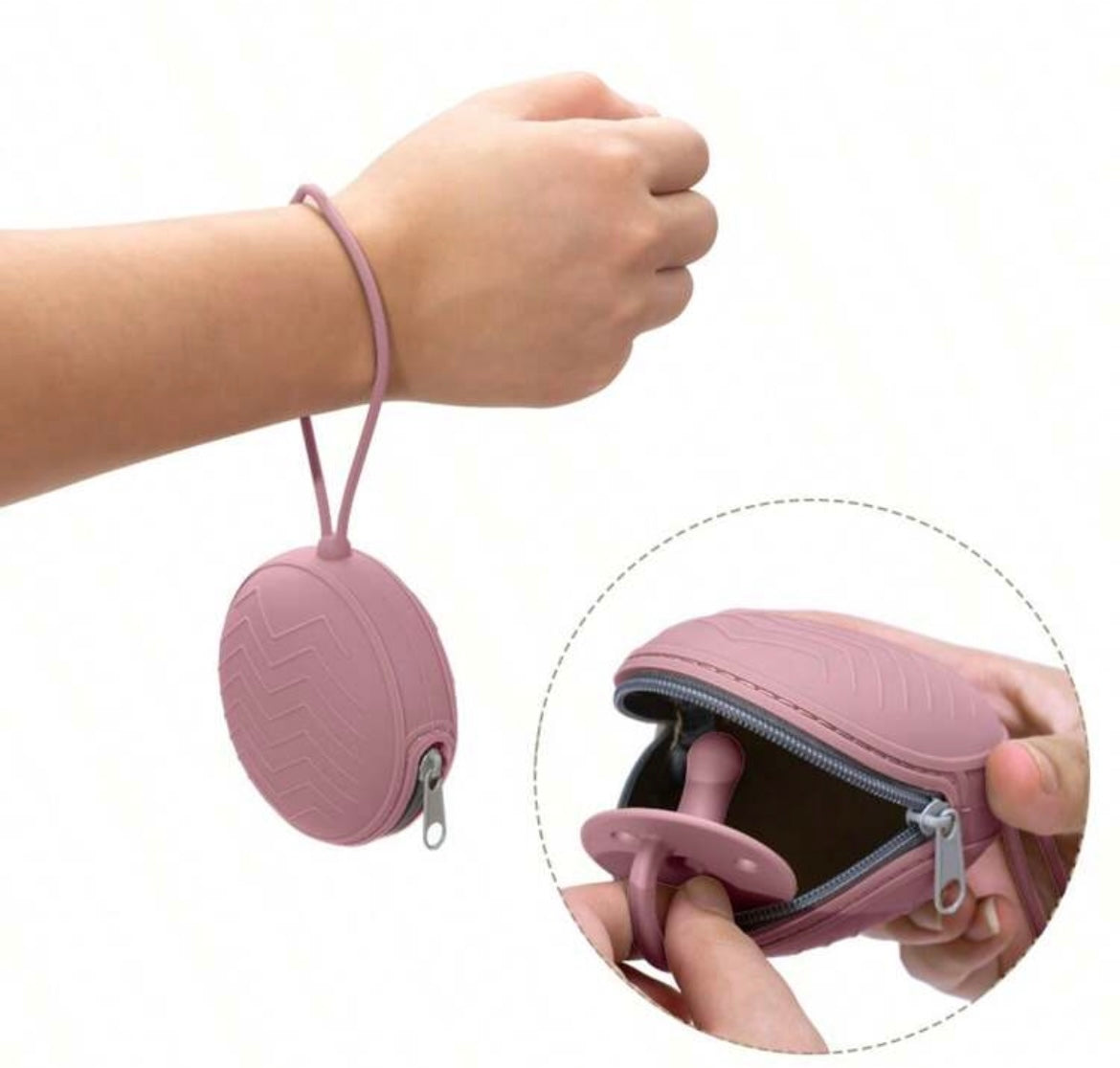 Silicone Zipper Dummy Holder