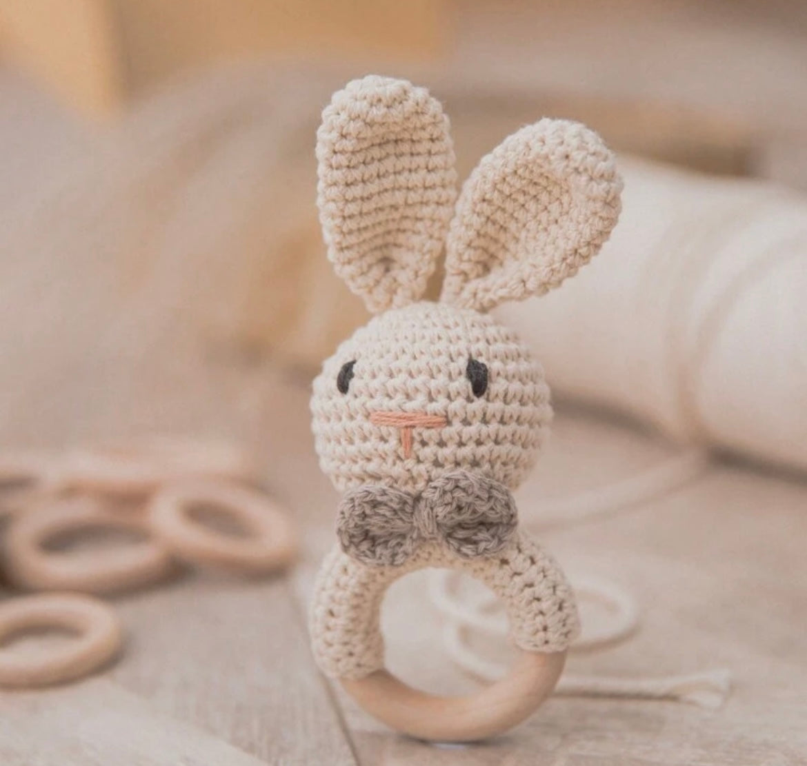 Crocheted Baby Rattle